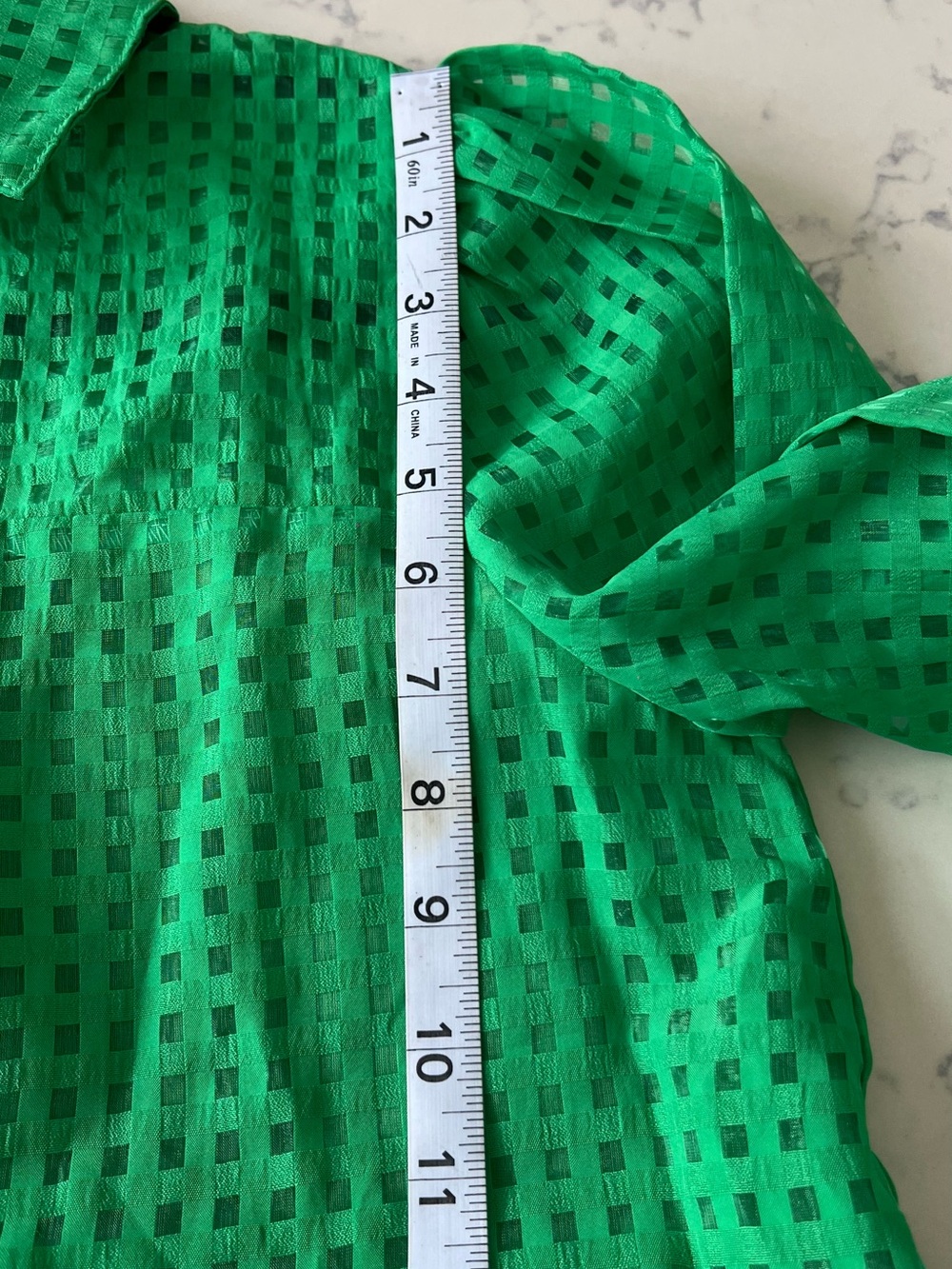entro Green Eyelet Midi Shirt Dress - Picture 11 of 14